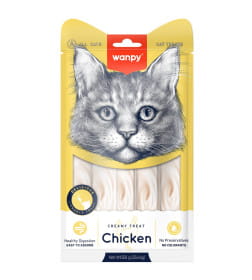 Лакомство для кошек Wanpy Cat "нежное пюре" из курицы 25 шт х14 г