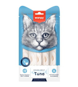 Лакомство для кошек Wanpy Cat "нежное пюре" из тунца 25 шт х14 г