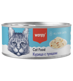 Консервы для кошек Wanpy Cat "Курица с тунцом" 95 г