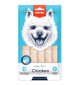 Крем лакомство для собак Wanpy Dog "нежное пюре" из курицы 70 г