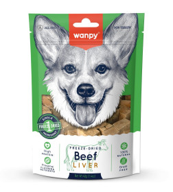 Сублимированное лакомство для собак Wanpy Dog "Говядина и печень" 40 г