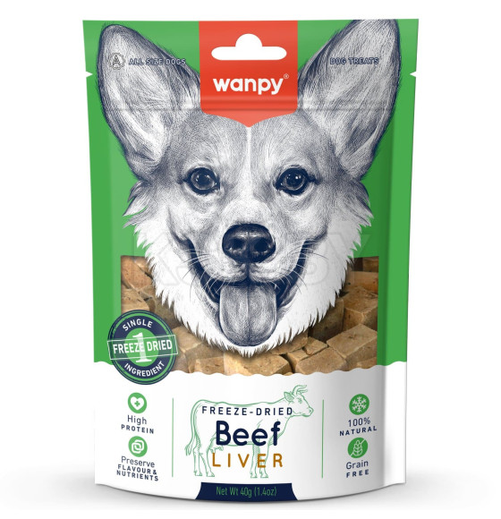 Сублимированное лакомство для собак Wanpy Dog 