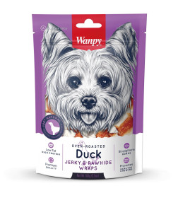 Кости из сыромятной кожи с утиным мясом Wanpy Dog 100 г