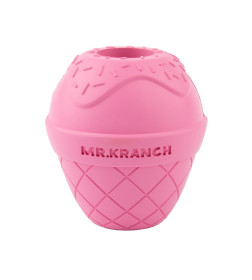 Игрушка Mr.Kranch для собак Мороженое 8*9 см розовая с ароматом бекона