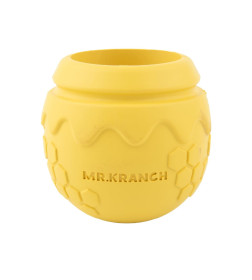 Игрушка Mr.Kranch для собак Медовый горшочек 9*8 см желтая с ароматом сливок