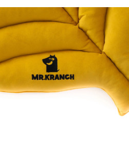 Лежанка Mr.Kranch для собак Листочек большая, размер 120х73х6см, охра
