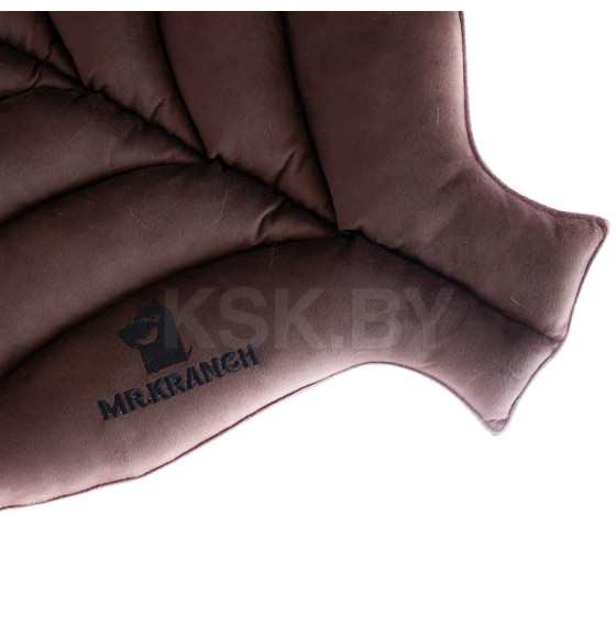 Лежанка Mr.Kranch для собак Листочек средняя, размер 90х65х5см, коричневая (MKR221460) 