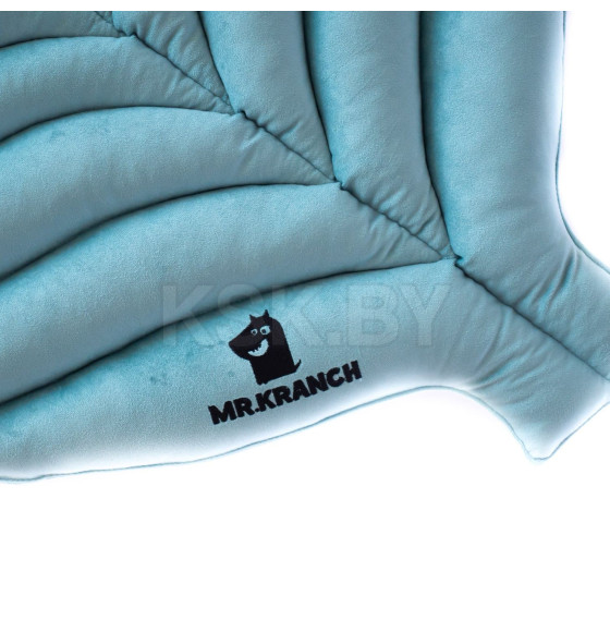 Лежанка Mr.Kranch для собак Листочек средняя, размер 90х65х5см, мятная (MKR221828) 
