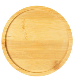 Миска Mr.Kranch Bamboo керамическая розовая на бамбуковой подставке 250 мл