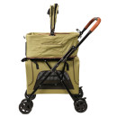 Коляска прогулочная Mr.Kranch для собак и кошек двойная, оливковая (MKR542748) 
