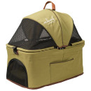 Коляска прогулочная Mr.Kranch для собак и кошек двойная, оливковая (MKR542748) 