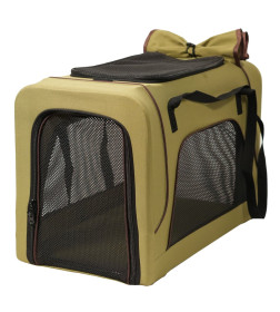 Коляска прогулочная Mr.Kranch для собак и кошек двойная, оливковая