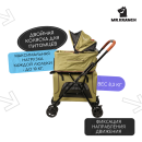 Коляска прогулочная Mr.Kranch для собак и кошек двойная, оливковая (MKR542748) 