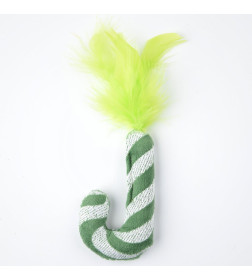 Игрушка Mr.Kranch для кошек "Леденец" с кошачьей мятой, 9*3 см зеленый