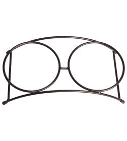 Миски Mr.Kranch на подставке для собак и кошек двойные 2x290 мл оранжевые