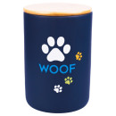 Бокс Mr.Kranch керамический для хранения корма для собак WOOF 1900 мл черный (MKR020238) 