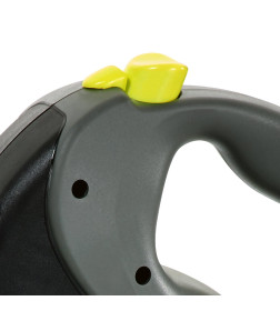 Поводок-рулетка Flexi Giant Neon XL (от 50 кг) лента 8 м, светоотражающая, желтый неон