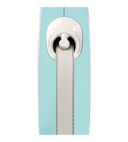 Поводок-рулетка Flexi NEW LINE Comfort M (до 25 кг) лента 5 м серый/голубой