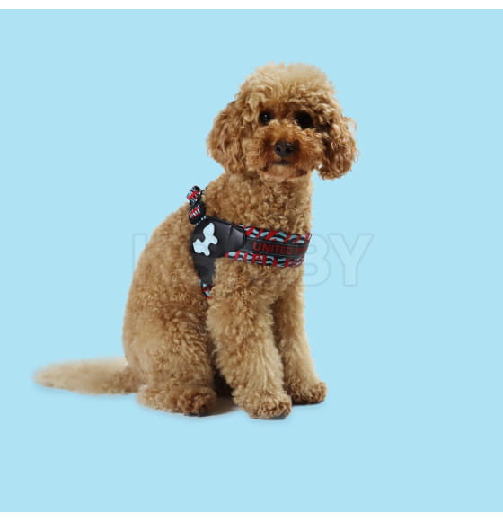 Шлейка United Pets для собак Complete me L 51 x 44-58 см, красная зебра (UPCMH2013ZE) 