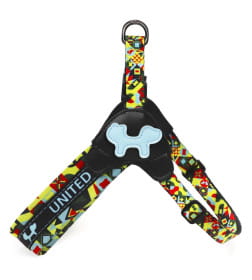 Шлейка United Pets для собак Complete me L 51 x 44-58 см, разноцветный рисунок