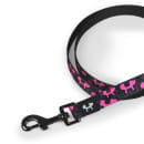 Поводок United Pets для собак Complete me Identity 140 см, 20 мм, черный с розовым (GPCML2212FID) 
