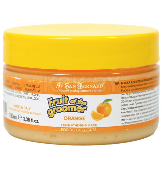 Восстанавливающая маска для слабой выпадающей шерсти ISB Fruit of the Groomer Orange 100 мл (NMASAR100) 