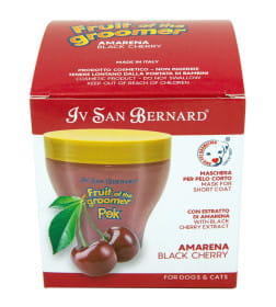 Восстанавливающая маска для короткой шерсти с протеинами шелка ISB Fruit of the Groomer Black Cherry 250 мл