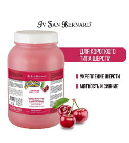 Шампунь для короткой шерсти с протеинами шелка ISB Fruit of the Groomer Black Cherry 3,25 л