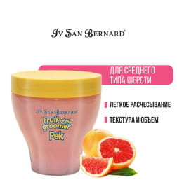 Восстанавливающая маска для шерсти средней длины с витаминами ISB Fruit of the Groomer Pink Grapefruit 250 мл