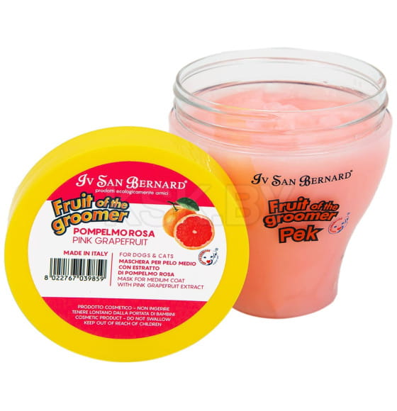 Восстанавливающая маска для шерсти средней длины с витаминами ISB Fruit of the Groomer Pink Grapefruit 250 мл (NMASPO250) 