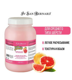 Восстанавливающая маска для шерсти средней длины с витаминами ISB Fruit of the Groomer Pink Grapefruit 3 л