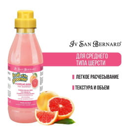 Шампунь для шерсти средней длины с витаминами ISB Fruit of the Groomer Pink Grapefruit 500 мл