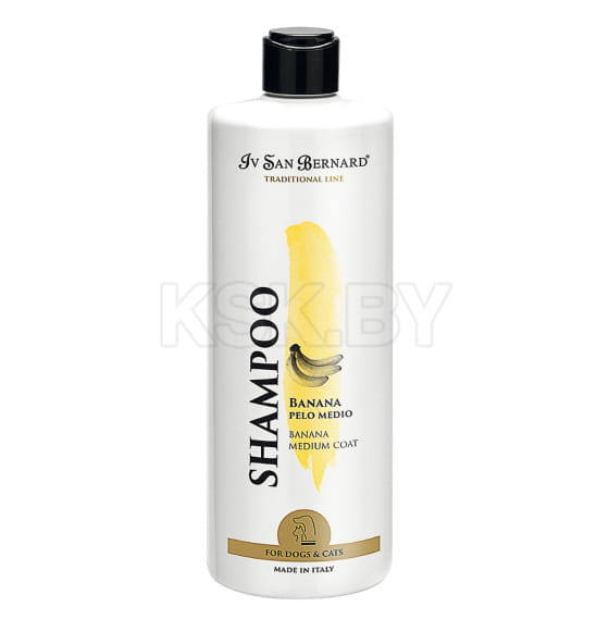 Шампунь для шерсти средней длины ISB Traditional Line Banana 500 мл (SHAB500) 