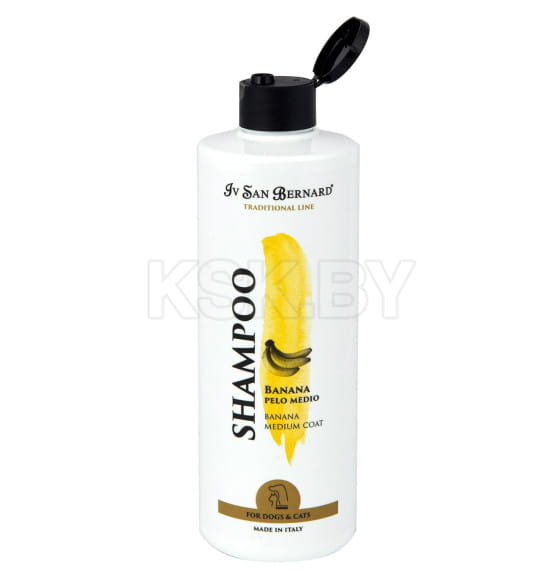 Шампунь для шерсти средней длины ISB Traditional Line Banana 500 мл (SHAB500) 