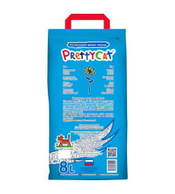 Наполнитель PrettyCat впитывающий глиняный "Aroma Fruit" с део-кристаллами 4 кг (8 л) (27022)