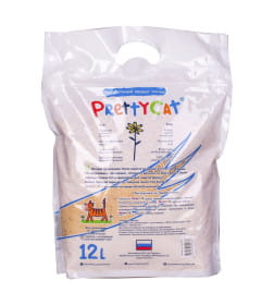 Наполнитель PrettyCat впитывающий древесный "Wood Granules" для котят 4кг (12 л)