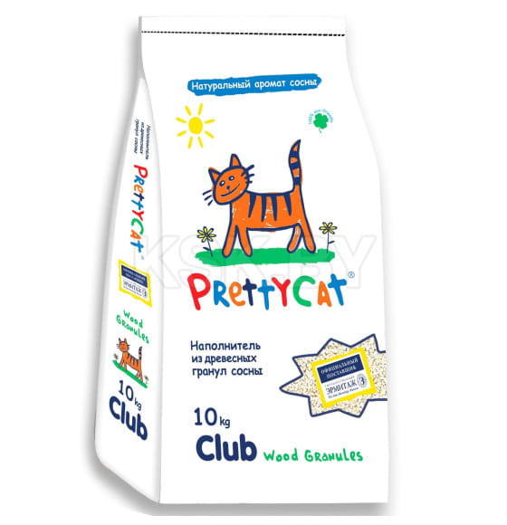 Наполнитель PrettyCat впитывающий древесный 