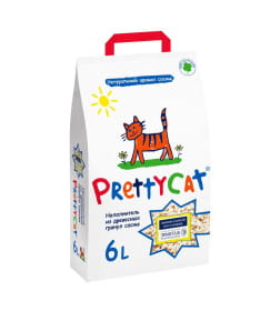 Наполнитель PrettyCat впитывающий древесный "Wood Granules" 2 кг (6 л) (31048)