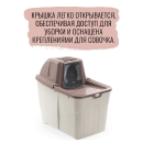 Био-туалет MPS BUXO CLOSE для кошек с закрытым входом сверху, в комплекте с совком и угольным фильтром, 58x39x56см цвет пудровый (MPS070089) 