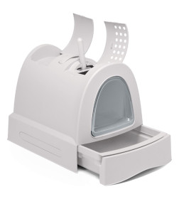 Био-туалет для кошек IMAC ZUMA  40х56х42,5h см, пепельно-голубой