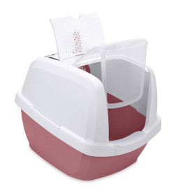 Био-туалет для кошек IMAC MADDY 62х47,5х47,5h см, белый/нежно-розовый