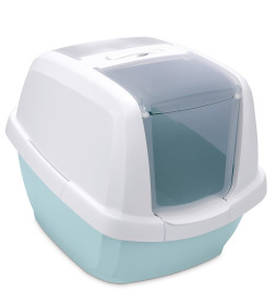 Био-туалет для кошек IMAC MADDY 62х47,5х47,5h см, белый/цвет морской волны