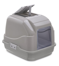 Био-туалет для кошек IMAC EASY CAT 50х40х40h см, серо-бежевый