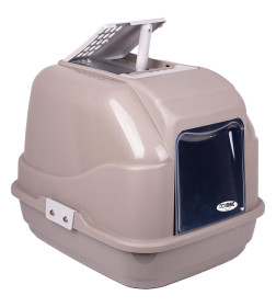 Био-туалет для кошек IMAC EASY CAT 50х40х40h см, серо-бежевый