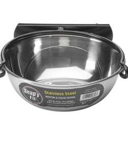 Миска MidWest для собак, для клеток и вольеров 300 мл нержавеющая сталь