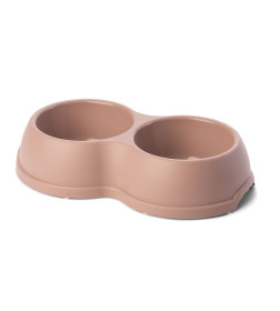 Миска двойная My Pets Solutions ENJOY 7 2x0,25 л капучино (34002)