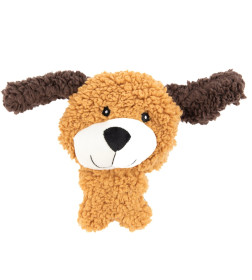 Игрушка AROMADOG Rescue для собак Собачка BIG HEAD 18 см с пищалкой, рыжая