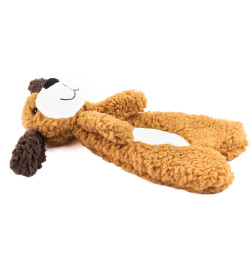 Игрушка AROMADOG Rescue для собак Собачка без наполнителя 30 см с пищалкой, рыжая