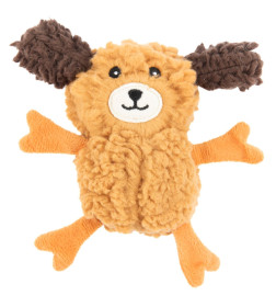 Игрушка AROMADOG Rescue для собак Собачка кругляш 14 см с пищалкой, рыжая