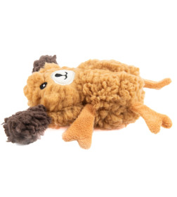 Игрушка AROMADOG Rescue для собак Собачка кругляш 14 см с пищалкой, рыжая